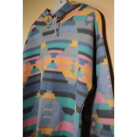 Vintage Denim RepublicRare Pastelle Tribal Hoodie - Size Large - Picture 2 of 4